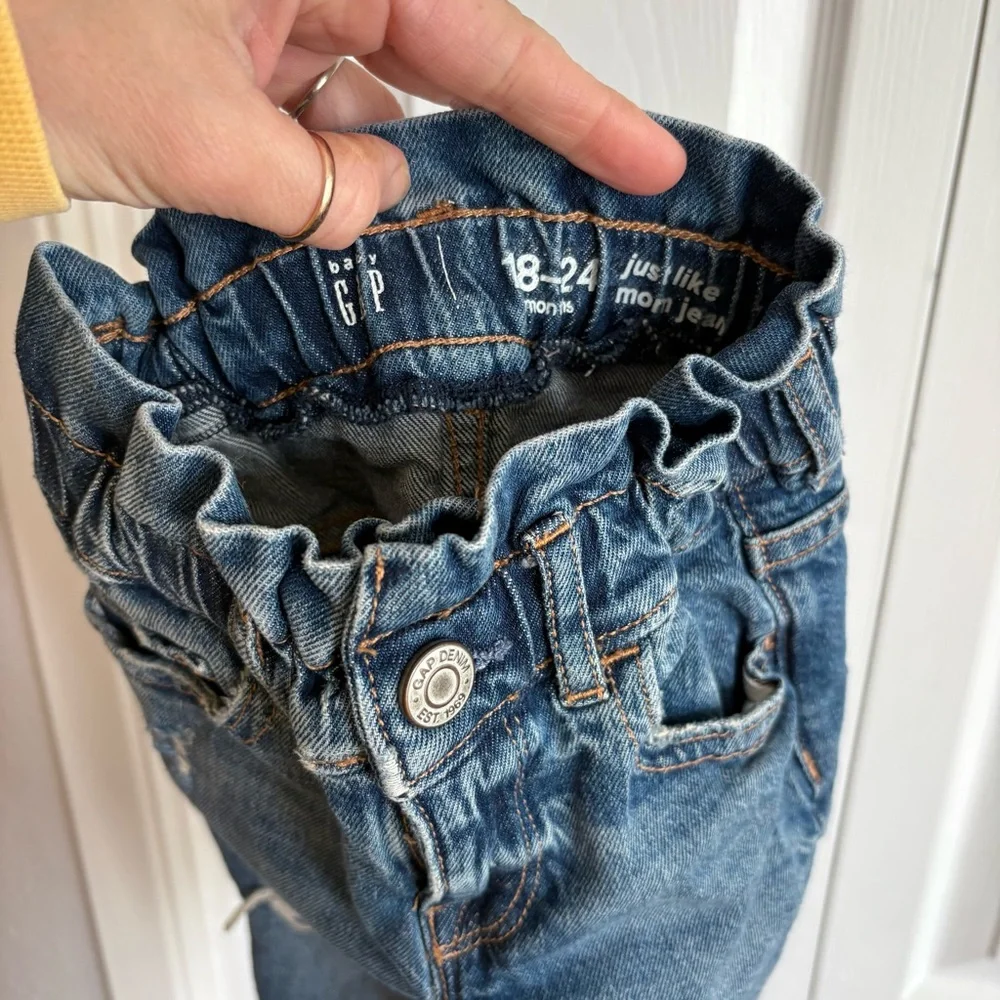 Baby Gap Just Like Mom Distressed Blue Denim Kids Jeans